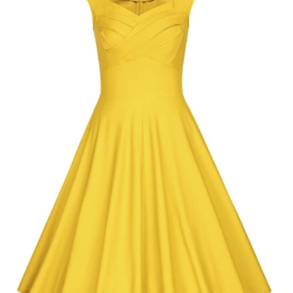 MUXXN Women's 1950s Retro Vintage Cap Sleeve Party
